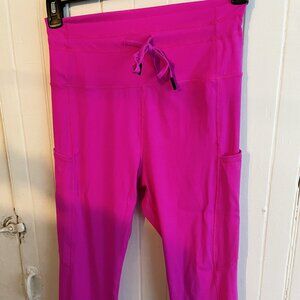 ZYIA ACTIVE 8-10 - Party Hot Pink Leggings / Joggers / High waist with Pockets